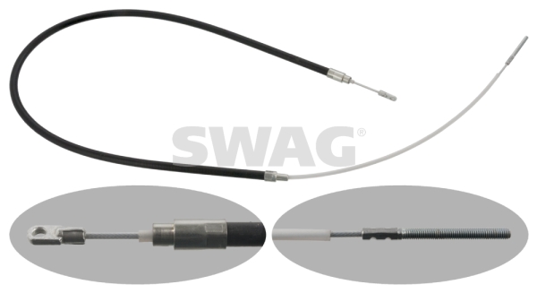 Cablu, frana de parcare 20 90 1759 SWAG